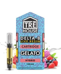121 reviews Live Resin Delta 8 Cartridge - Gelato - Hybrid 1g